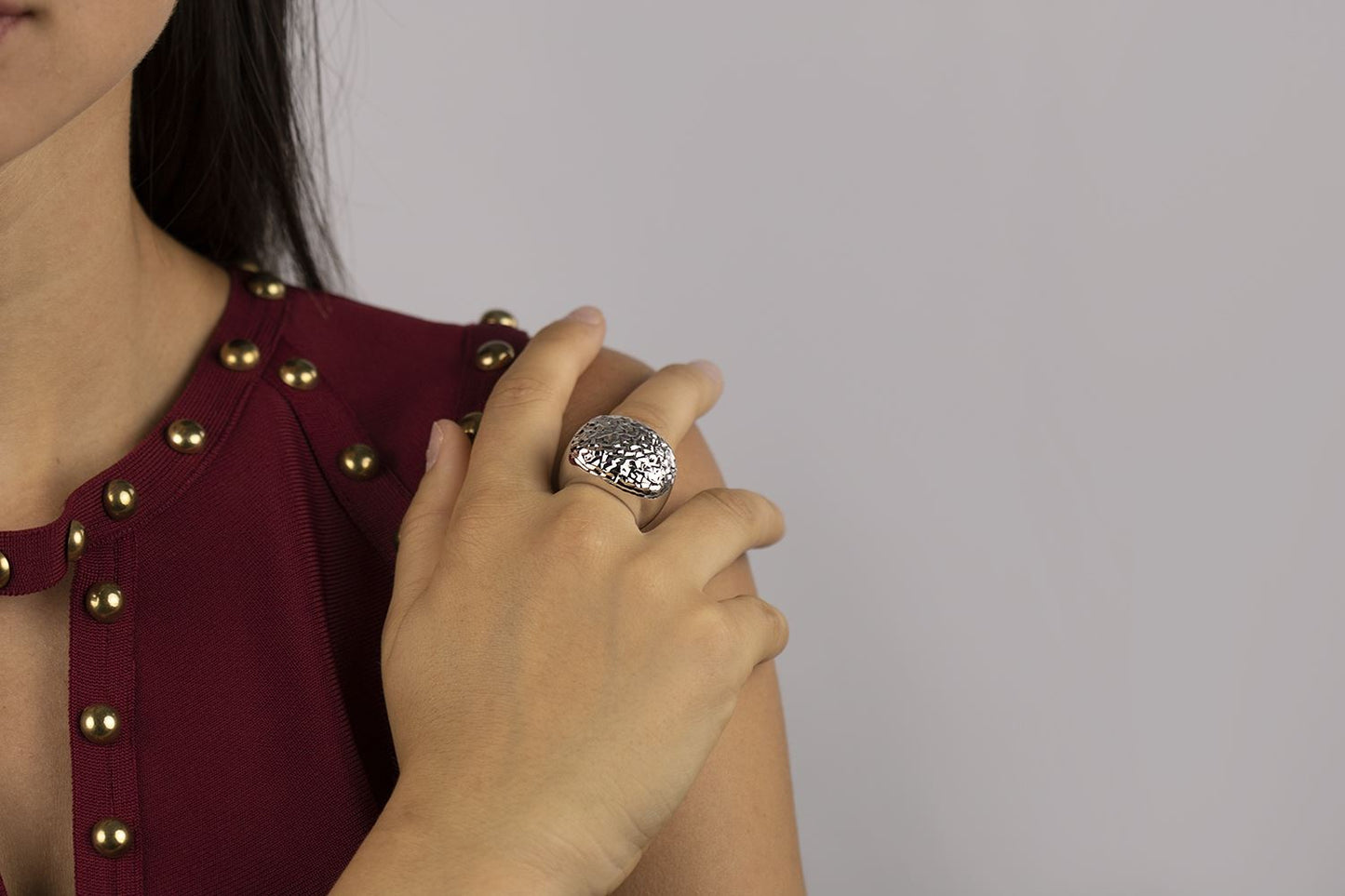 Verschlungener Diamantwellen-Silberring