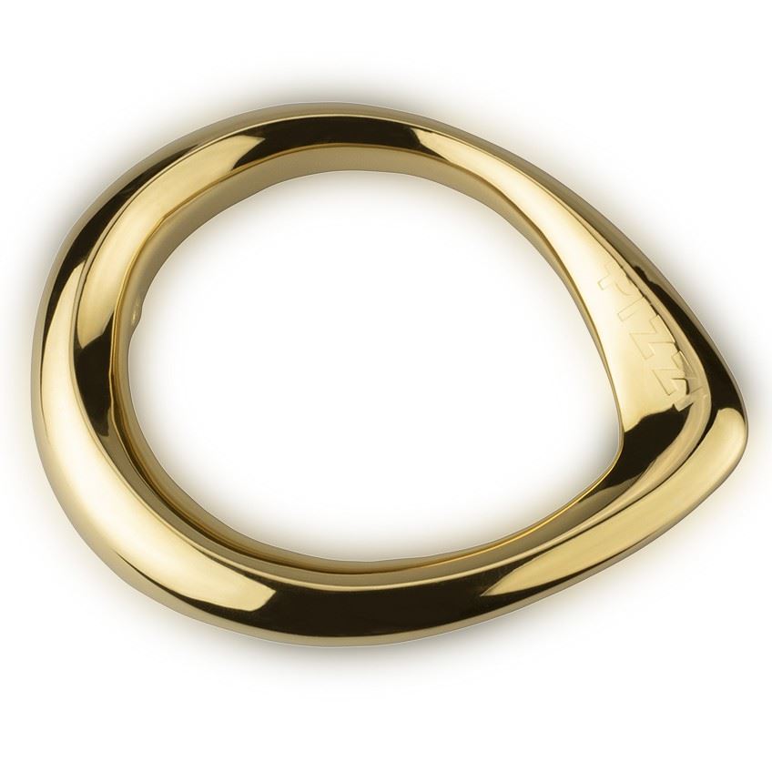 Starres ovales, vergoldetes Silberarmband