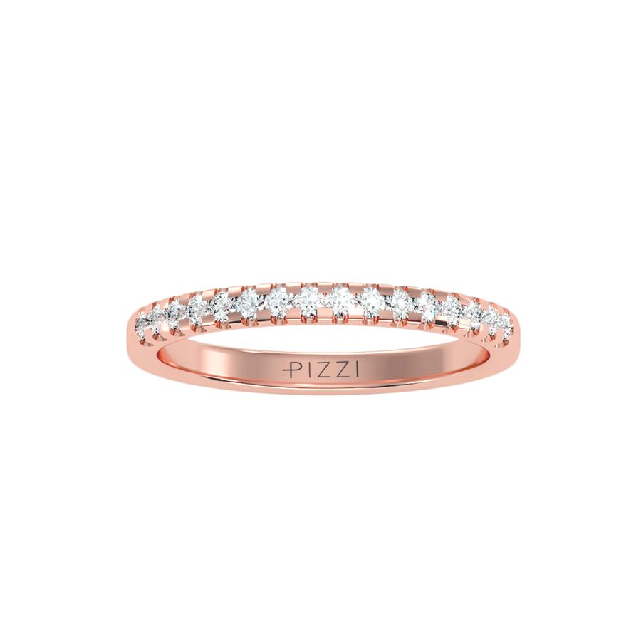 18k Rose Gold Eternity Ring with 0.30-Carat Diamonds