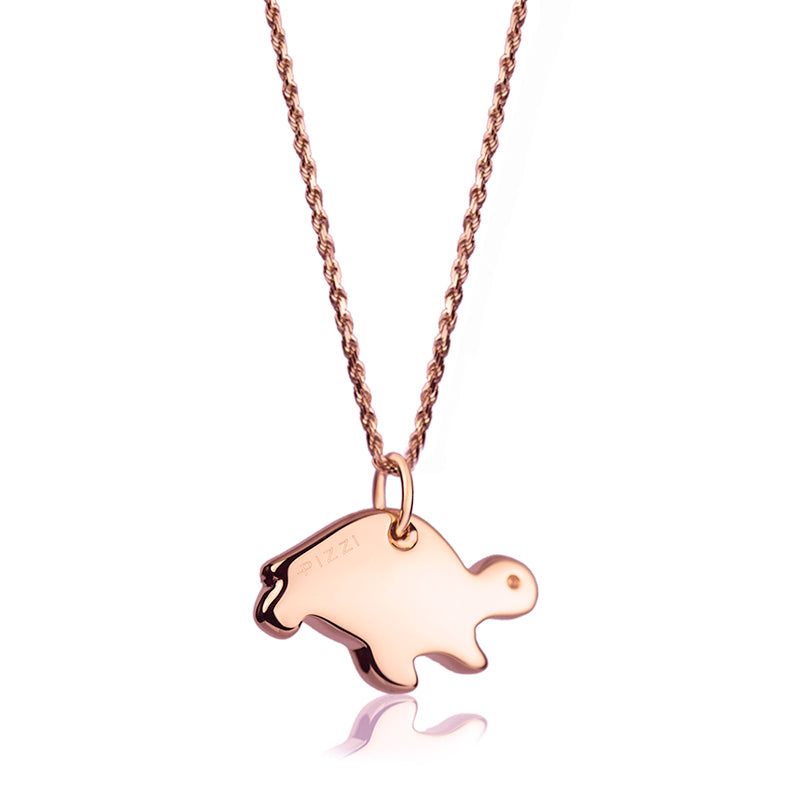 Collana in oro 18kt con pendente tartaruga