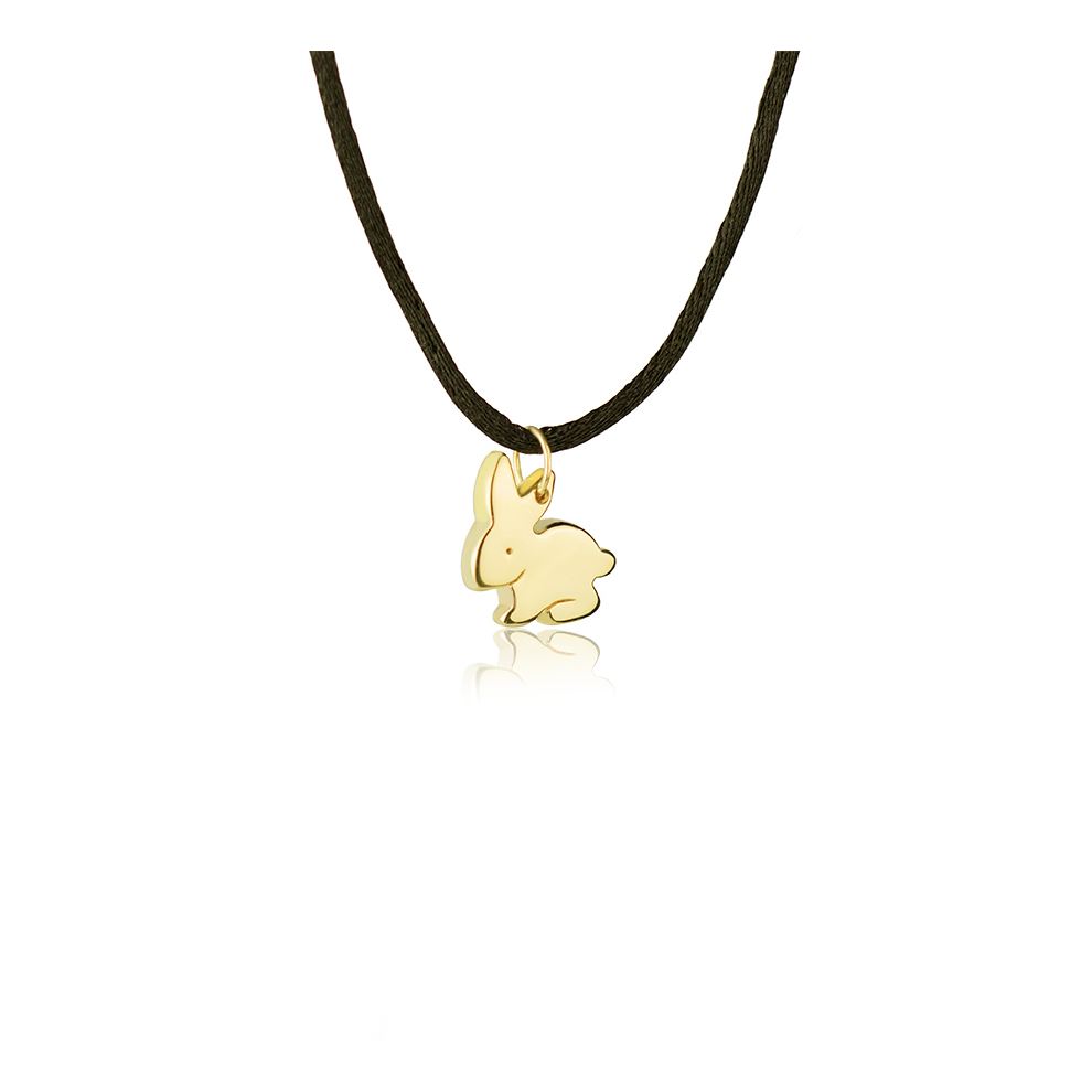 18kt yellow Gold Rabbit Necklace
