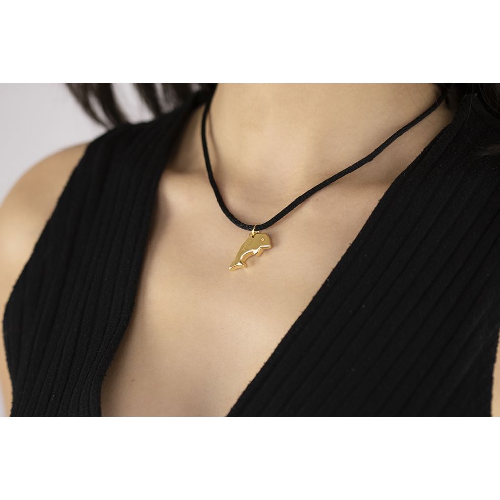 18kt yellow Gold Dolphin Necklace
