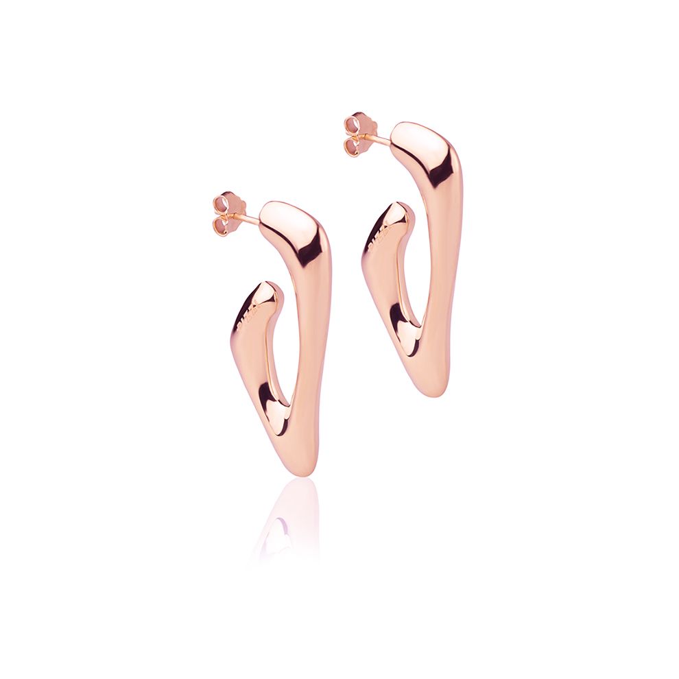orecchini in oro rosa 18k style