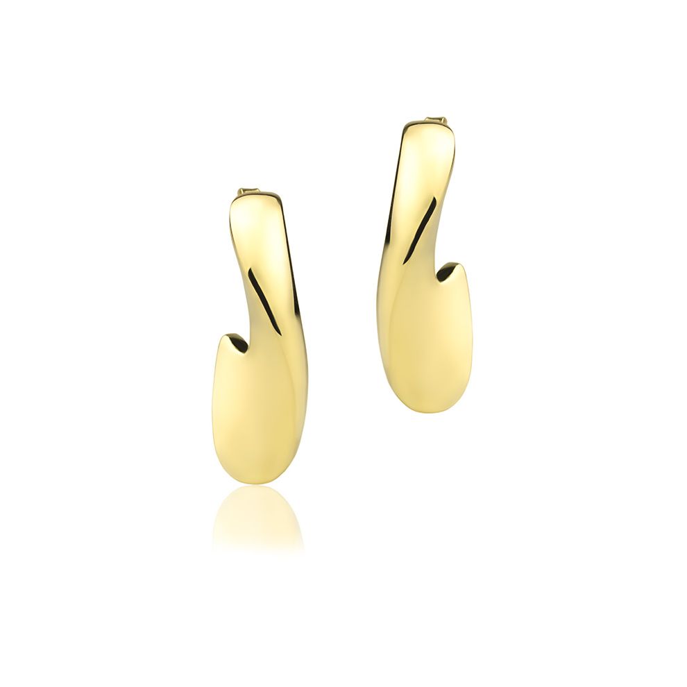 orecchini in oro giallo 18k style