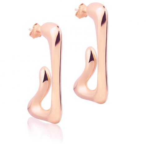 18kt Style rose gold earrings
