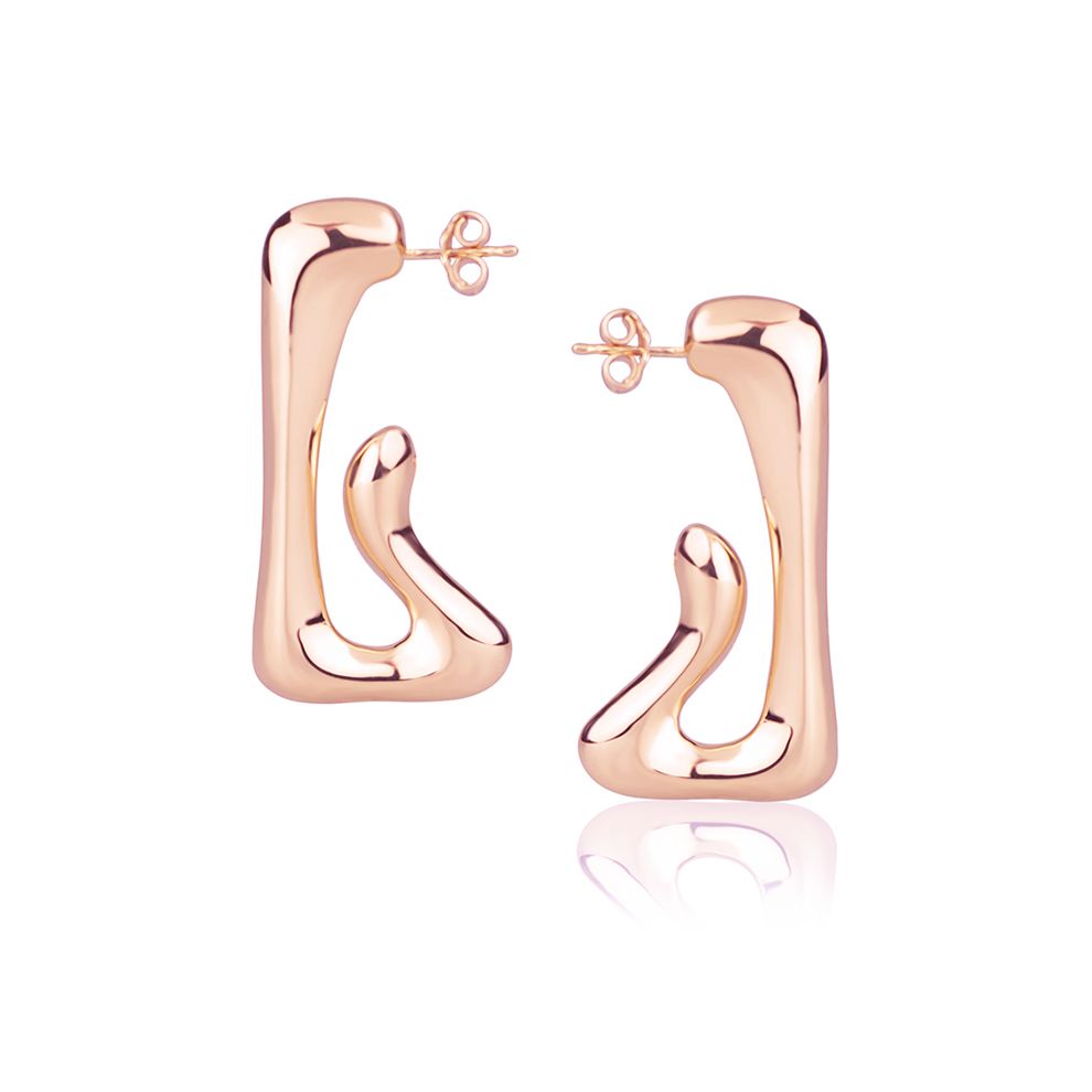 18kt Style rose gold earrings