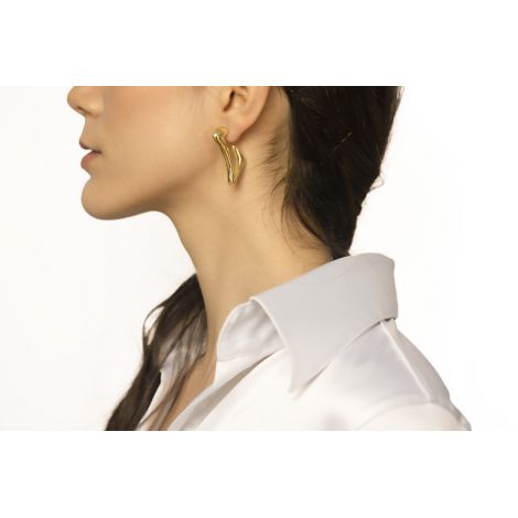 18KT Style white gold  earrings