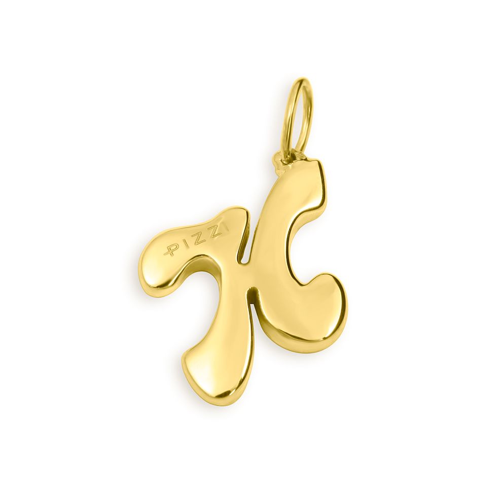 Yellow Gold18kt Necklace Initial Letter H