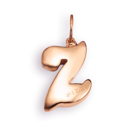 Collana con catena in oro rosa 18kt con iniziale lettera Z