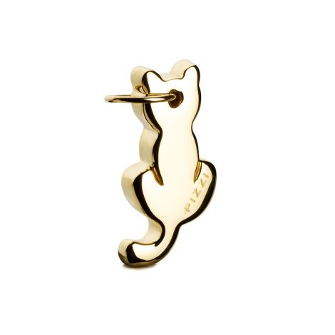18k Yellow Gold Cat Necklace
