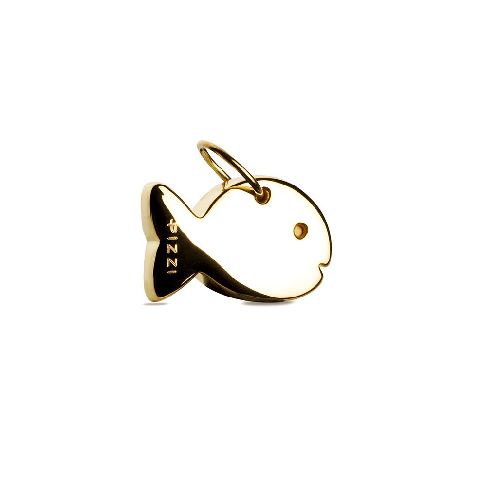 18kt yellow Gold Chain Fish Necklace