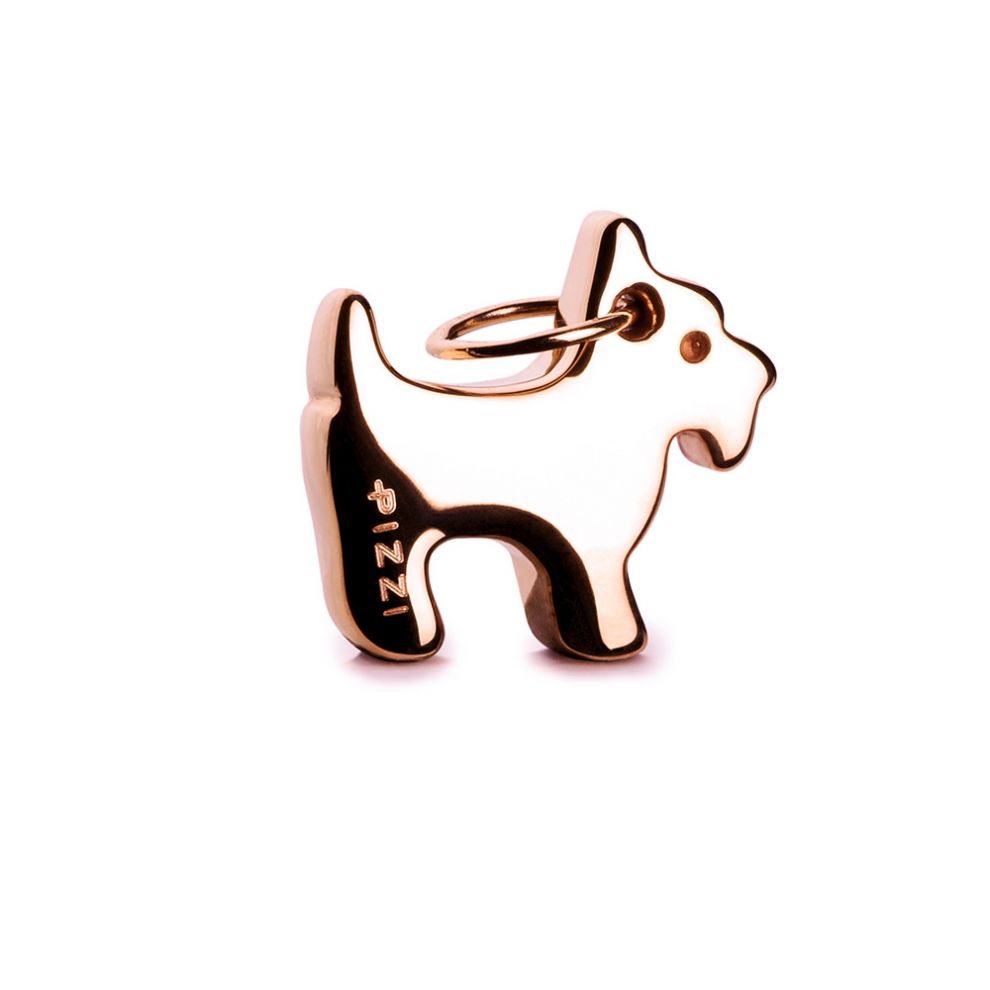 Catenina in Oro rosa 18kt con pendente cane