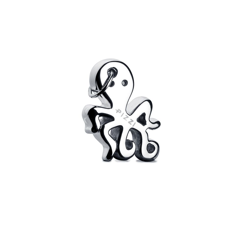 18kt White Gold Chain Octopus Necklace