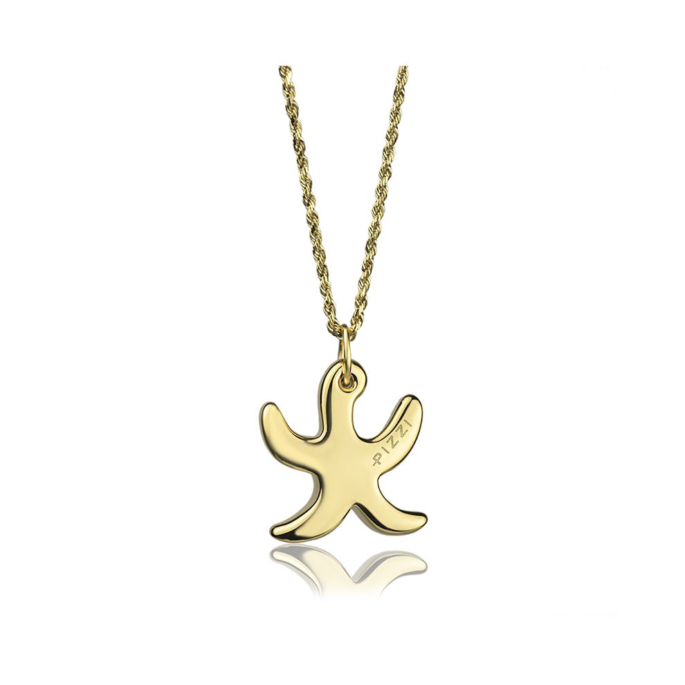 18kt yellow Gold Chain Starfish Necklace