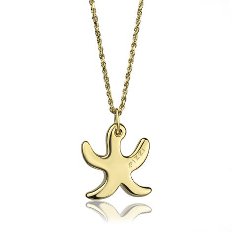 18kt yellow Gold Chain Starfish Necklace