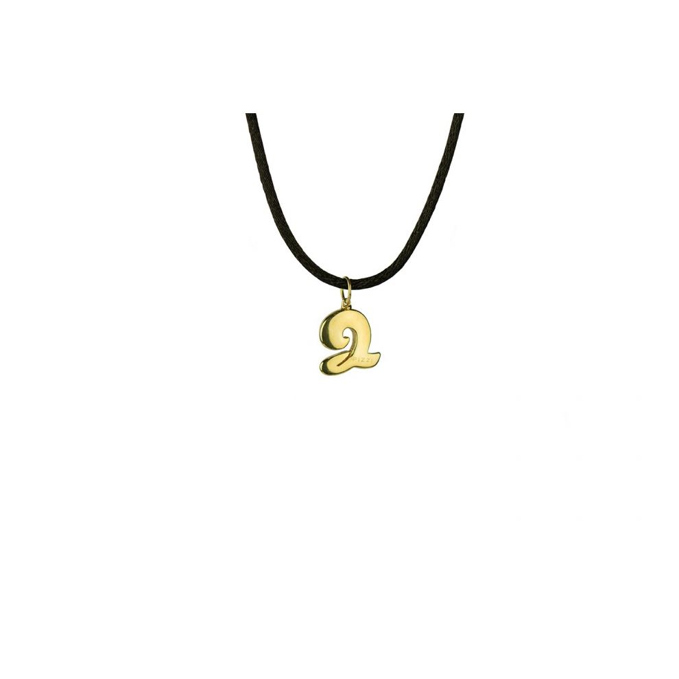 Halskette aus 18kt Gelbgold anfangsbuchstabe  Q