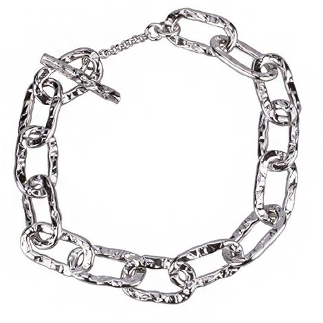 Hammered Silver Bracelet