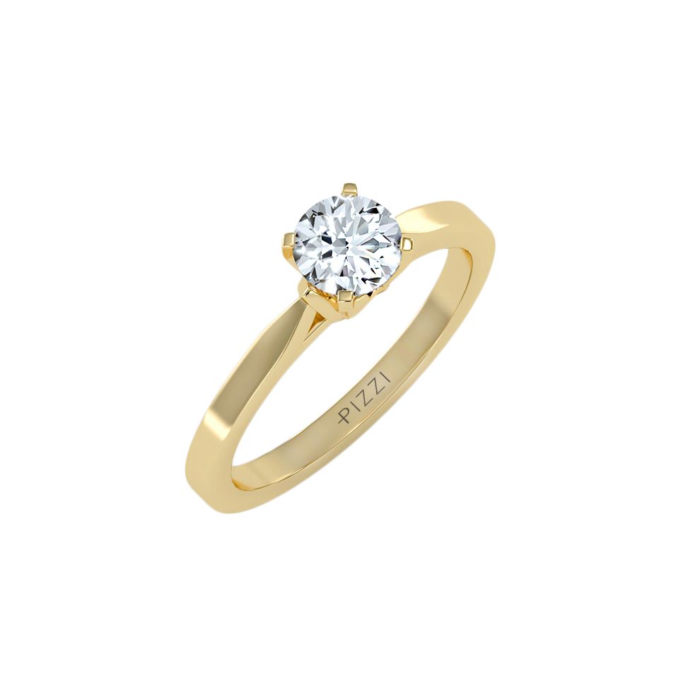 Solitaire Ring in 18k...
