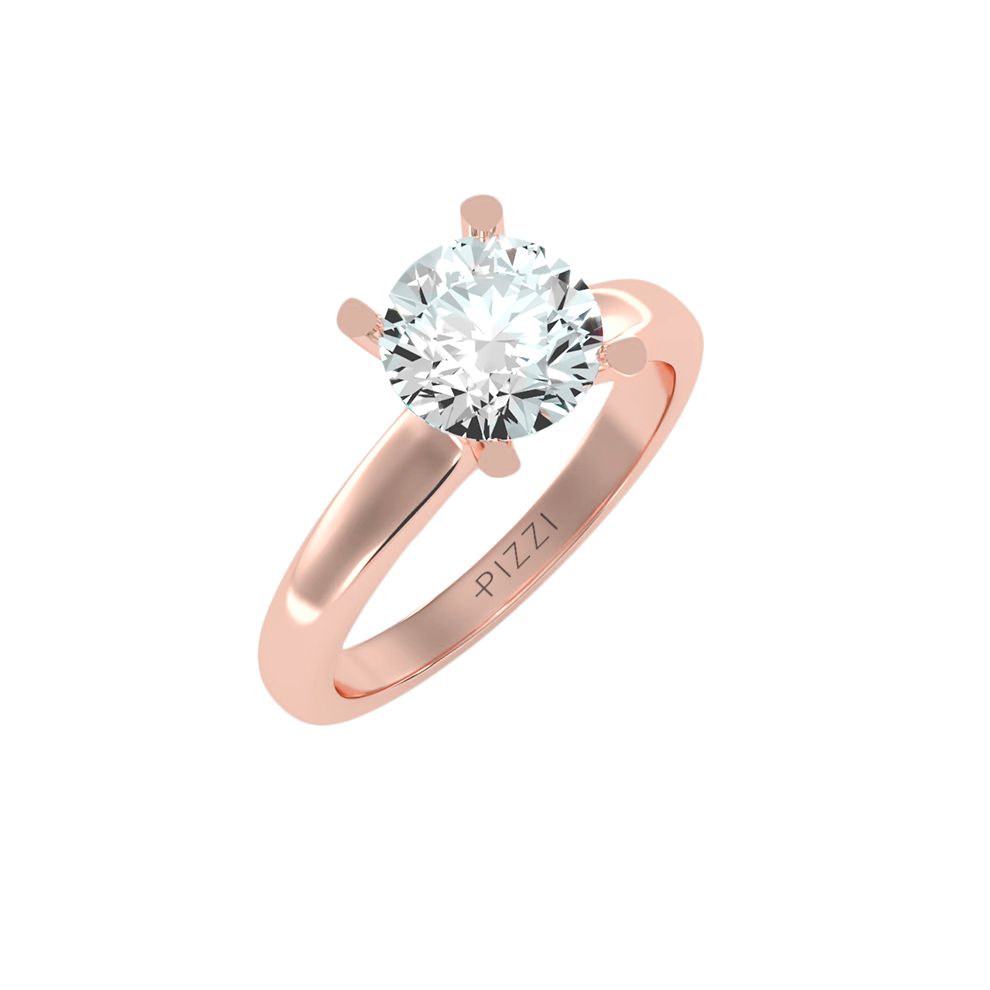 Solitaire Ring in 18k Rose...