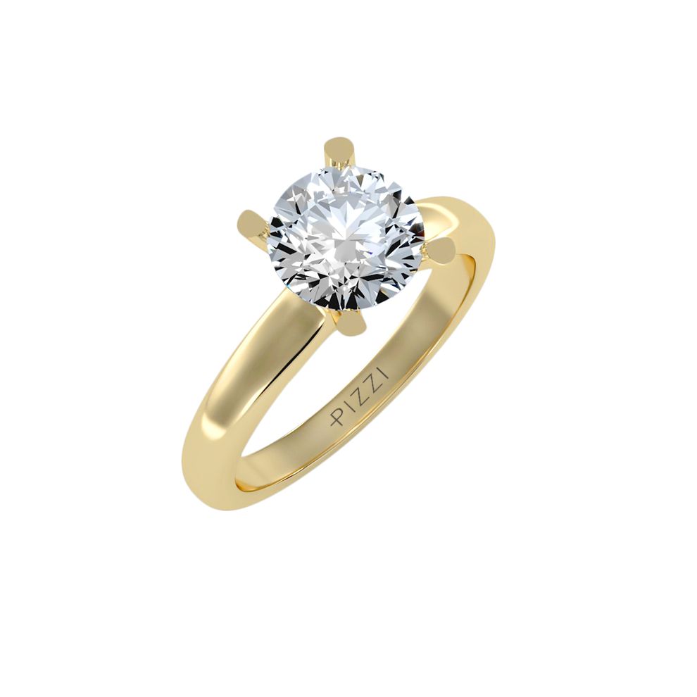 Solitaire Ring in 18k...
