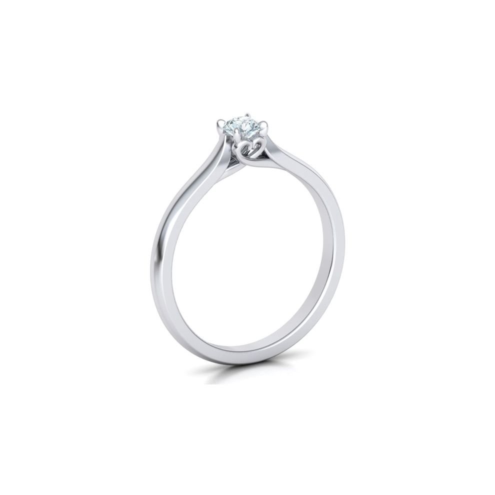 Solitaire Ring 0.25 ct 18k...