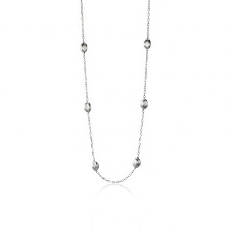 Halskette  aus Silber lang - eingravierte Elemente
