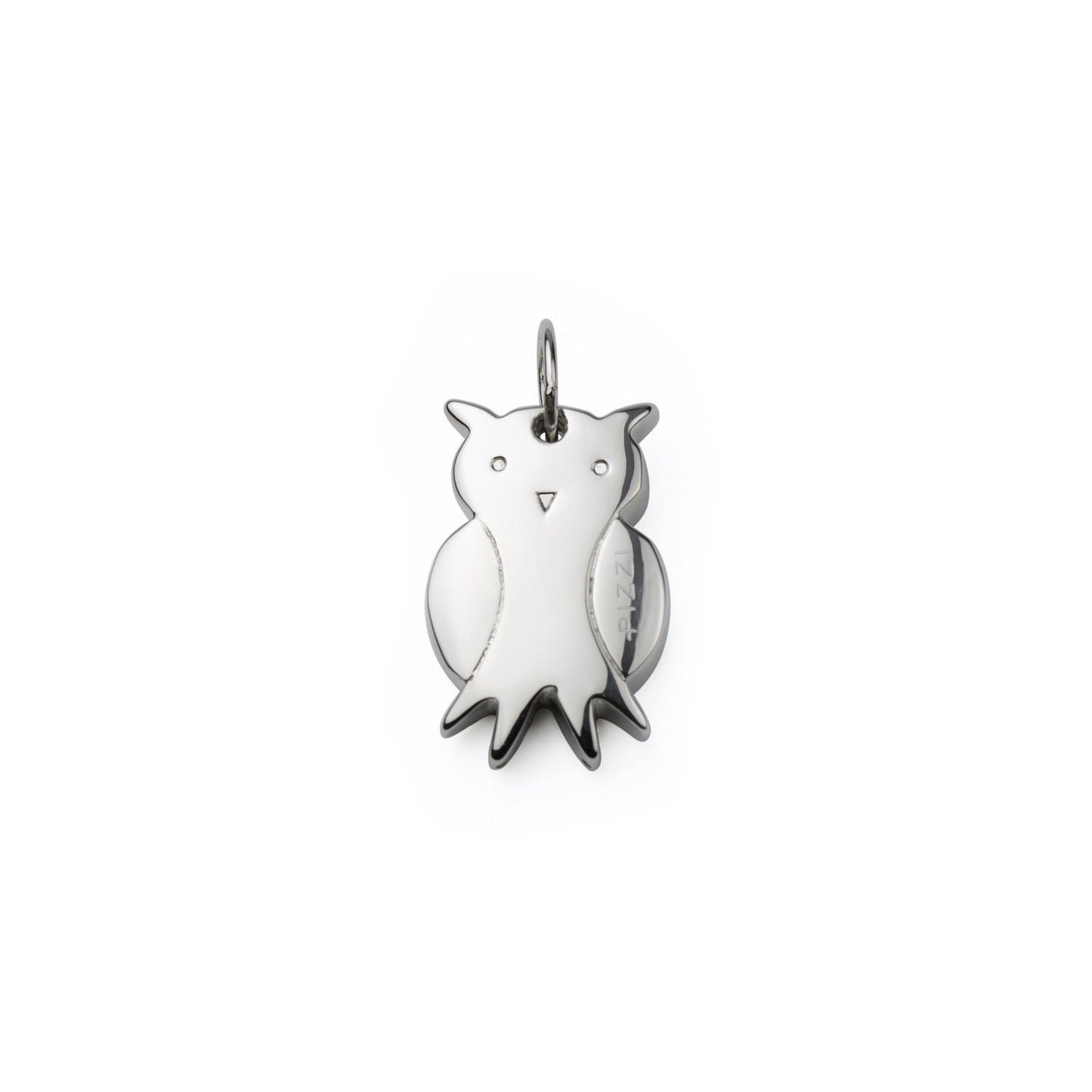 Collana con pendente in argento civetta grande