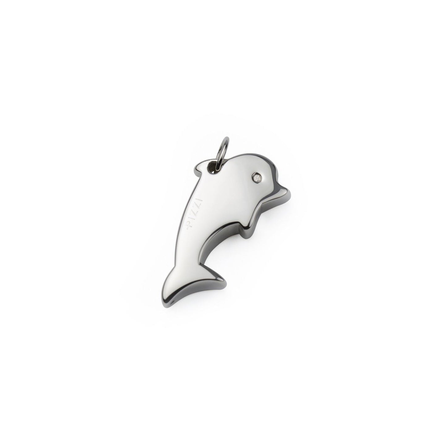 Collana con pendente in argento delfino grande