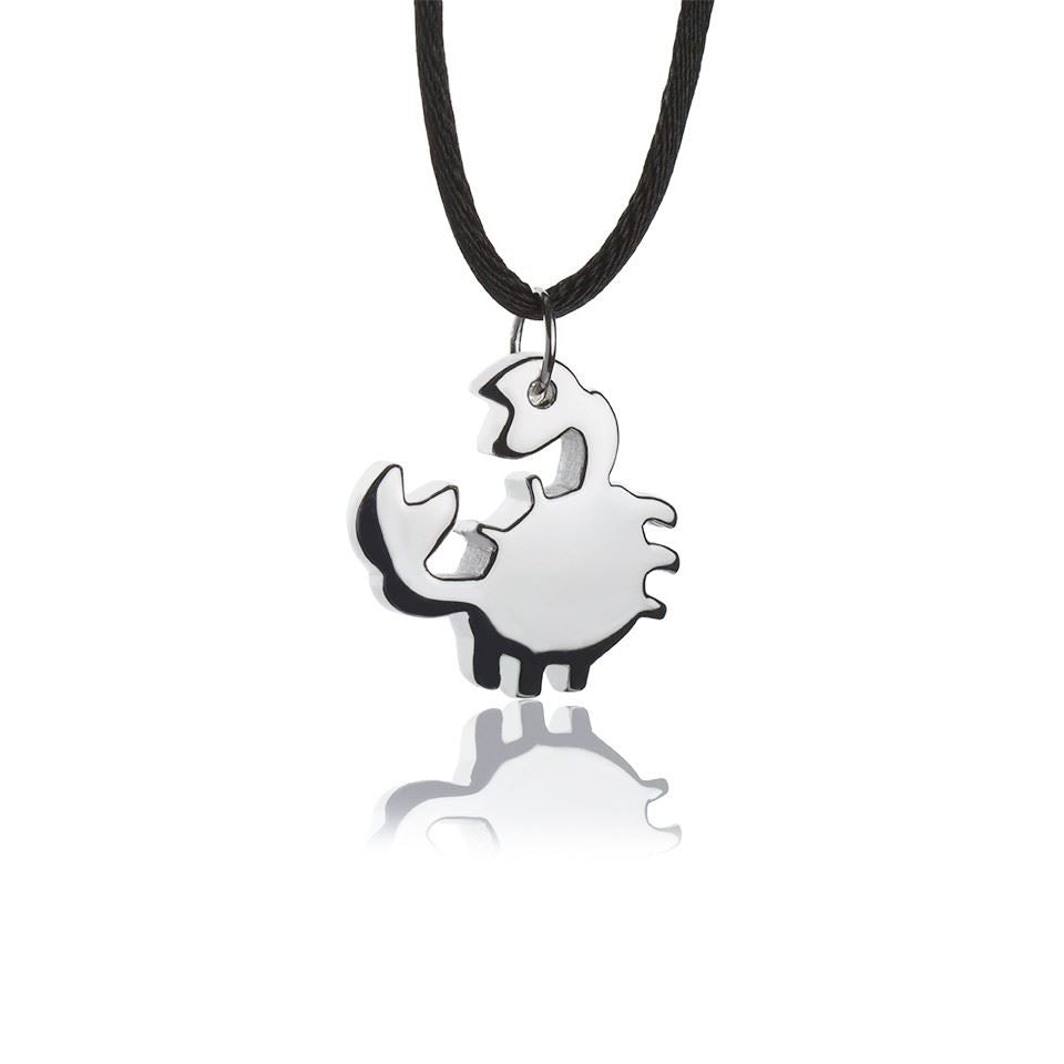 Collana con pendente in argento granchio grande