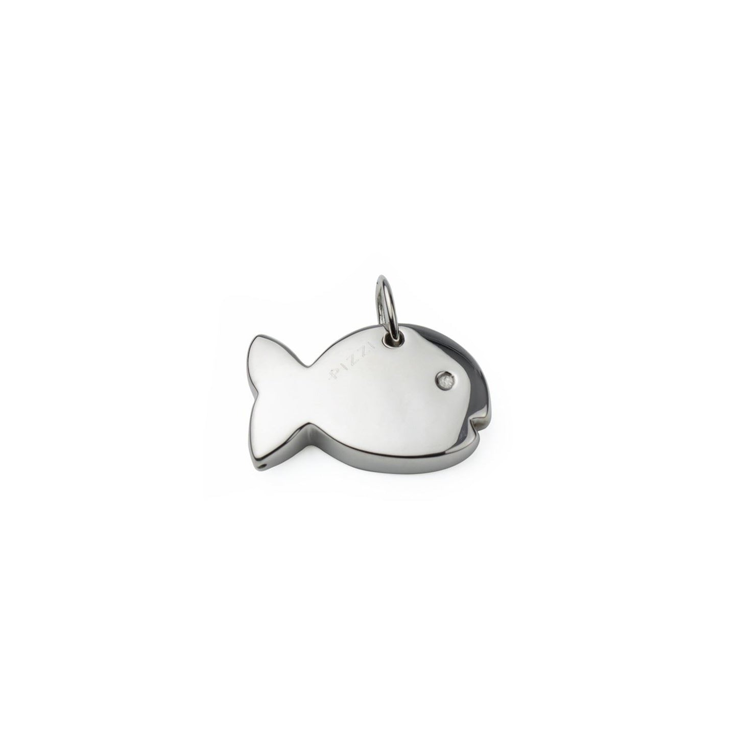 Collana con pendente in argento pesce grande