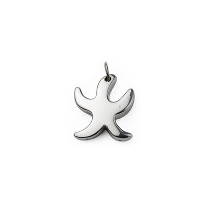 Collana con pendente in argento stella marina grande