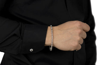 Men's silver bracelet b