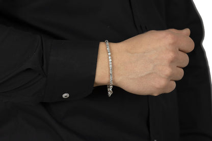 Men's silver bracelet