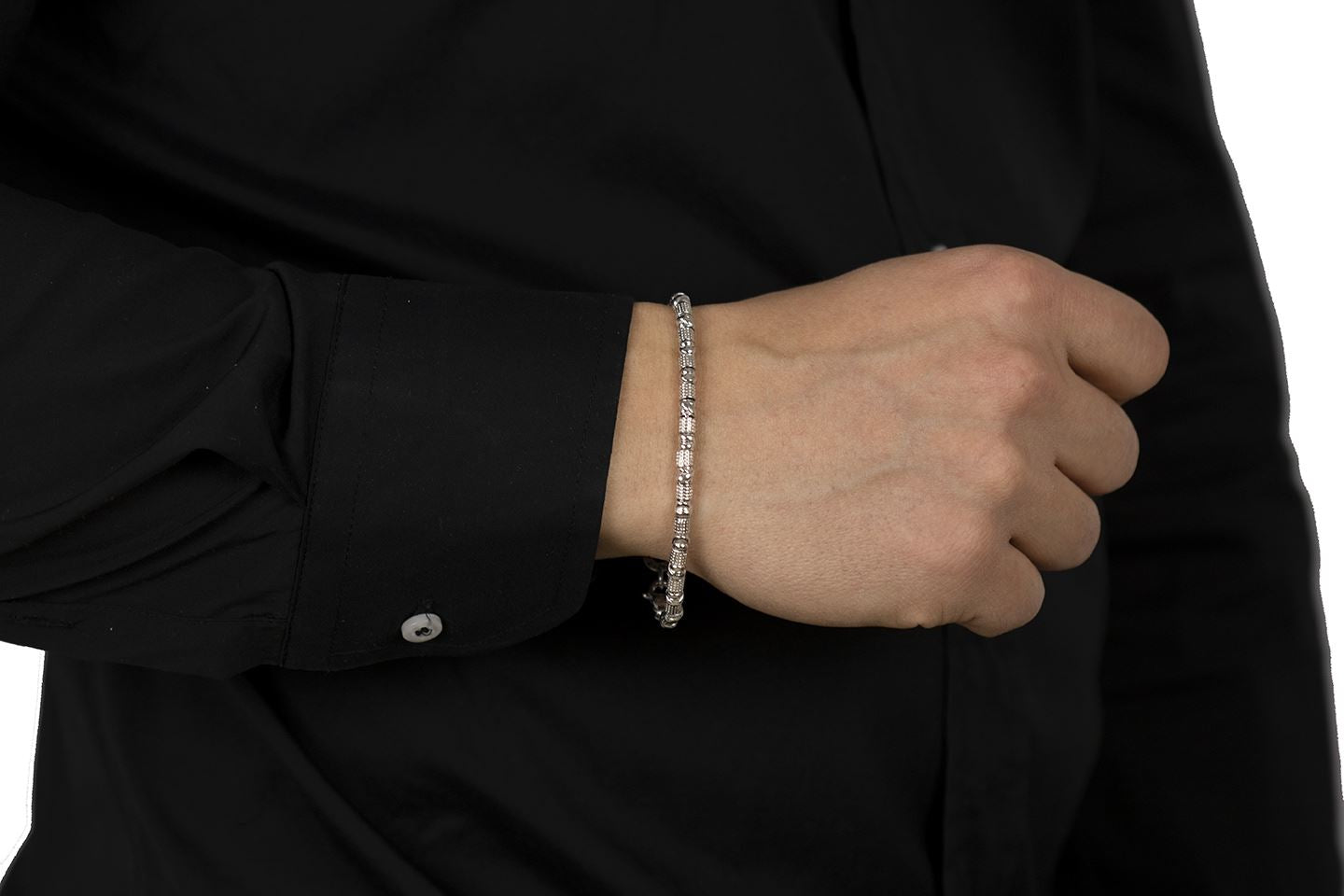 Bracciale in argento uomo d