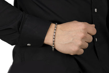 Men's silver bracelet h