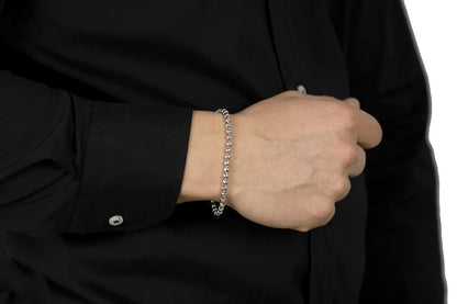 Men's silver bracelet i