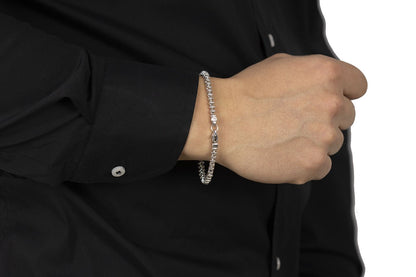 Men's silver bracelet n
