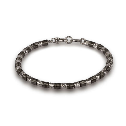 Men's silver bracelet or