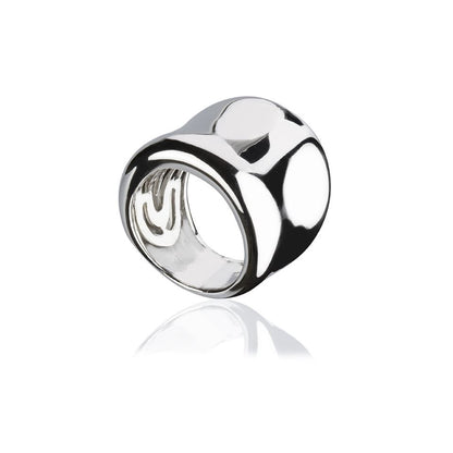 Anello  in argento onde lucido
