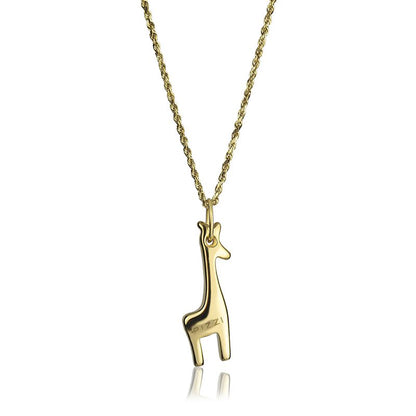Collana in oro 18kt giallo con pendente giraffa