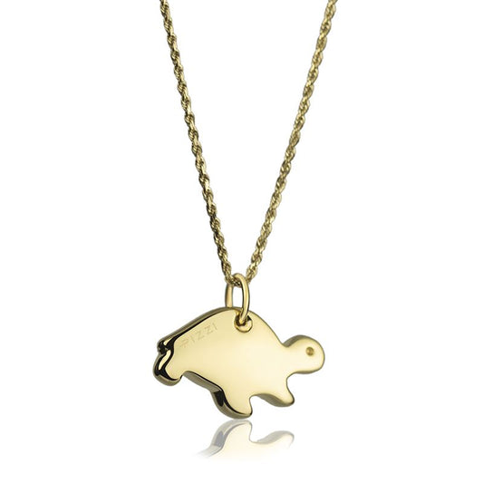 Collana in oro 18kt con pendente tartaruga