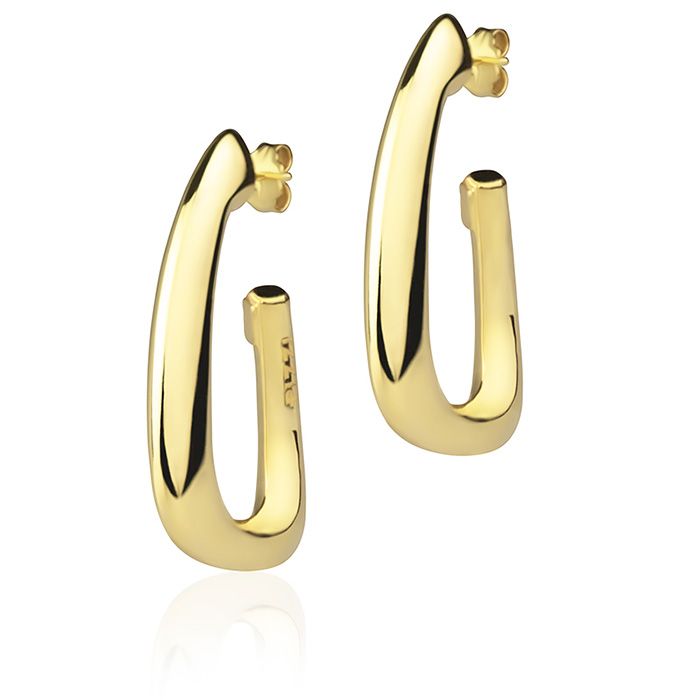 18k yellow gold earrings style
