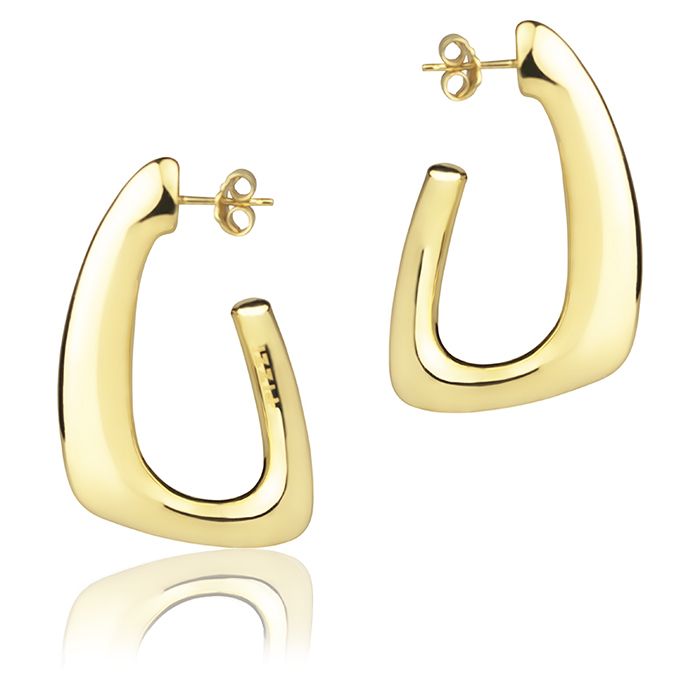 18k yellow gold earrings style