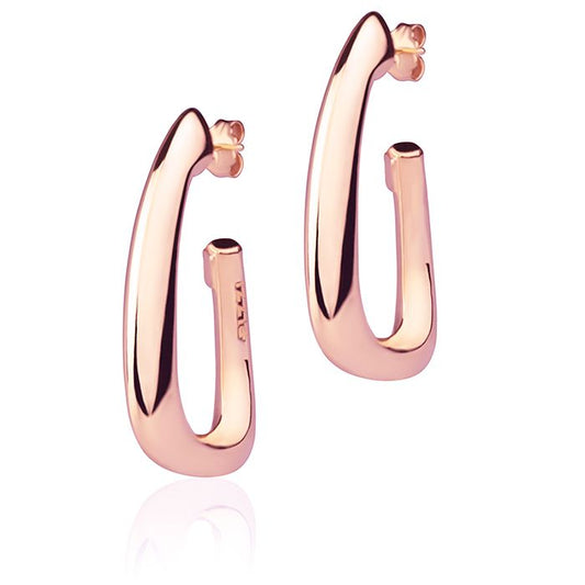Orecchini in oro rosa 18k collezione style