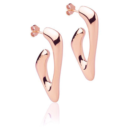 Orecchini in oro rosa 18k collezione style
