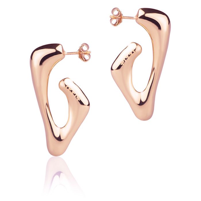 Orecchini in oro rosa 18k collezione style