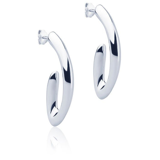 Orecchini in oro bianco 18k style