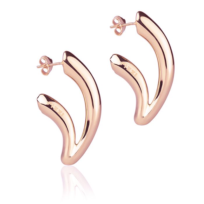18kt rose gold earrings style