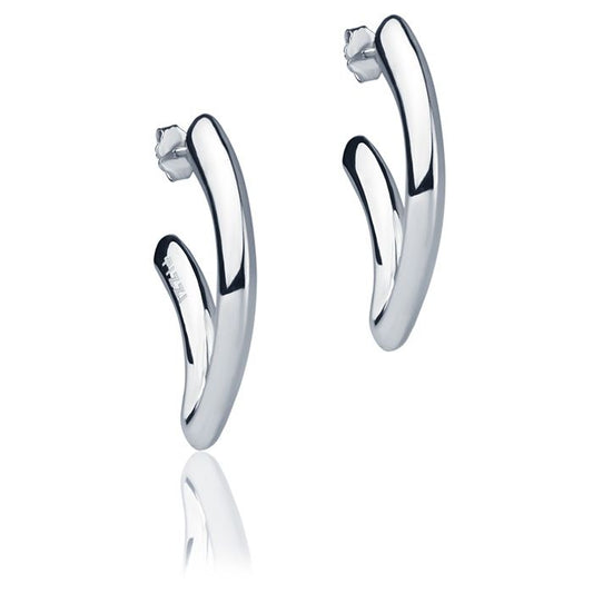 Orecchini in oro bianco 18k style