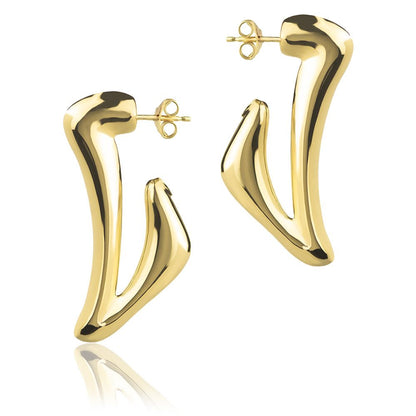 Orecchini in oro giallo 18k style